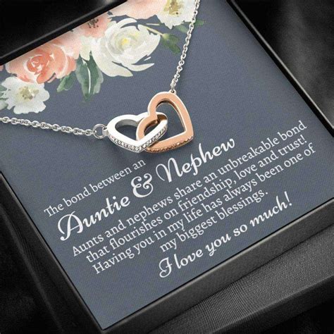 Aunt Necklace, Auntie Gifts From Nephew, Gift For Aunt From Nephew ...