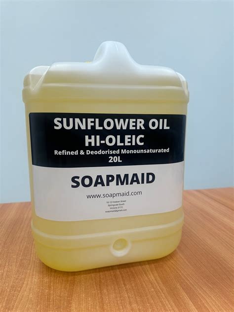 High Oleic Sunflower Oil - Soapmaid Australia Pty Ltd