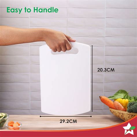 Ambrosia Vegetable Chopping Board | 11.5" x 8" | 6mm Thickness | Crack ...