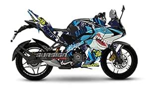 SUNSIGN Sticker Pulsar RS200 Decals Stickers Kit Bike Exterior Graphic ...
