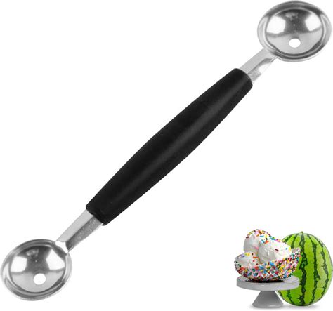 Double Sided Melon Baller, Stainless Steel Melon Ballers Double Ice ...