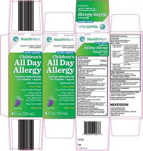 HEALTH MART CHILDRENS ALL DAY ALLERGY- cetirizine hcl solution - all day allegey