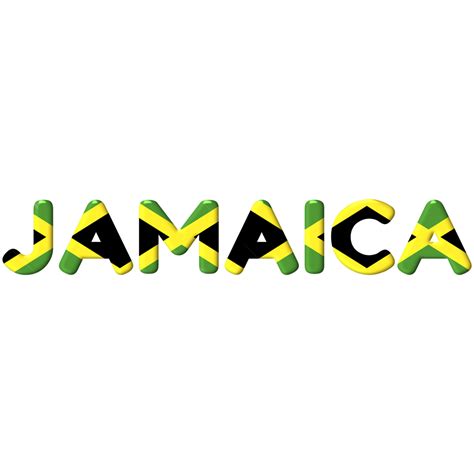 Jamaica Country Text And Flag, Text Effects, Flag, Jamaica PNG ...