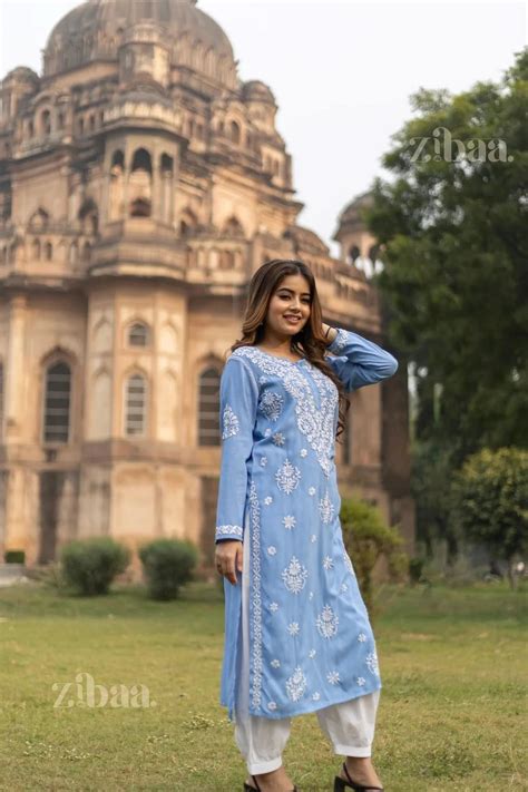 Chikankari Kurtas - Sophisticated Chikankari kurta for women