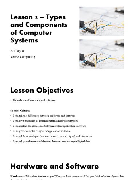 Image result for Hardware and Software Class 3