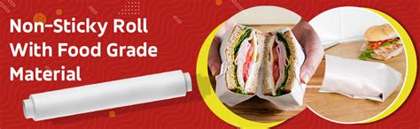BEKKO Roll 5 Meter Food Wrapping Paper Non-Stick Ideal for Baking ...