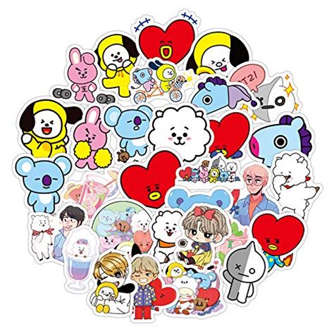 Bts Stickers 61 Pcs Pack Waterproof Vinyl Vintage Bumper Decals ...