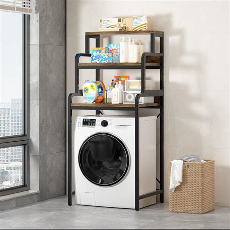 Amazon.com: Abao panda 3-Tier Bathroom Room Shelf Washing Machine ...