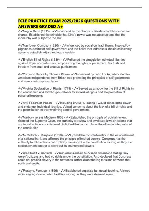 FCLE PRACTICE EXAM 2025/2026 QUESTIONS WITH ANSWERS GRADED A+ - Fcle ...