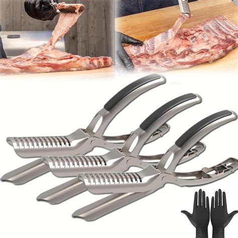 2025 Rib Membrane Remover Tool Stainless Steel Tool Kit, BBQ Rib ...