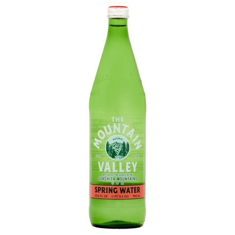 Mountain Valley Spring Water, 25.36 Fl Oz, 12 Count Glass Bottles ...