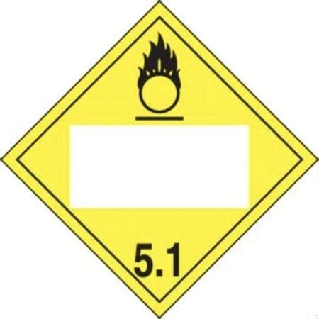 Accuform BLANK DOT PLACARD HAZARD CLASS 5 MPL4DG5AFV1 MPL4DG5AFV1 | Zoro