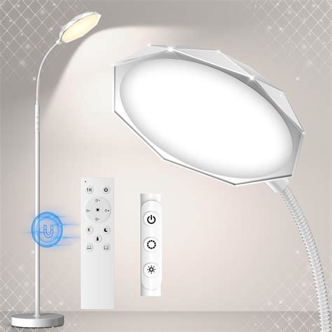 LED Floor Lamp, 18W Super Bright Floor Lamp for Living Room, Adjustable ...
