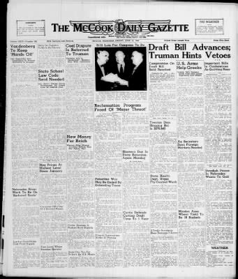The McCook Daily Gazette from McCook, Nebraska on June 18, 1948 · 1
