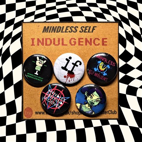 MINDLESS SELF INDULGENCE Badge Pack - Band Buttons - Punk Band Pin ...