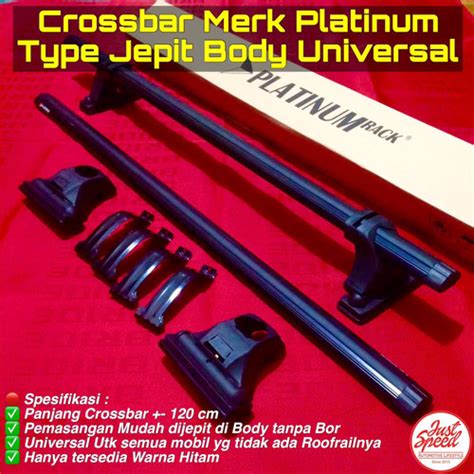 Jual Crossbar Platinum Jepit Body Universal - 2 Batang/ 1 Set - Jakarta ...