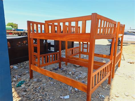 Mahogany Double Decker bed | Both Decks Measures 4x6ft