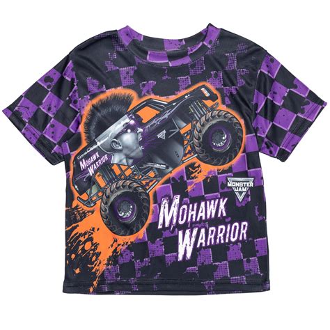 Monster Jam Mohawk Warrior Big Boys T-Shirt Toddler to Big Kid ...