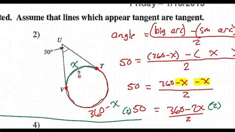 Image result for Tangential Angle Examples