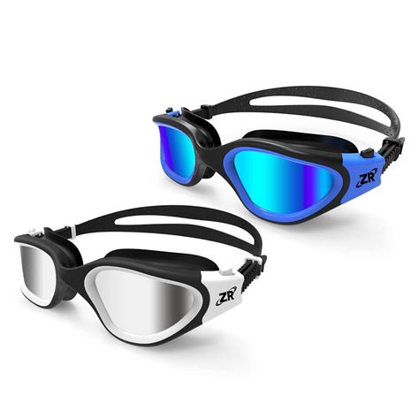 Buy ZIONOR Swimming Goggles, 2 Packs G1 Polarized Swim Goggles UV ...
