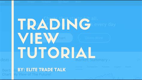 Image result for Complete Trading View Tutorial
