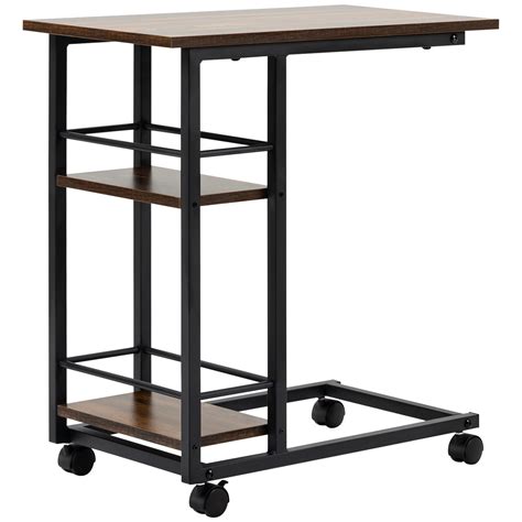 Side Table.with Wheels at Hazel Barrett blog