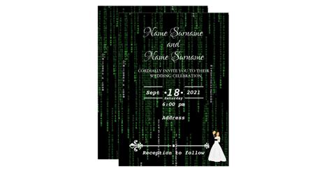 Image result for Example of Matrix Invitation Card