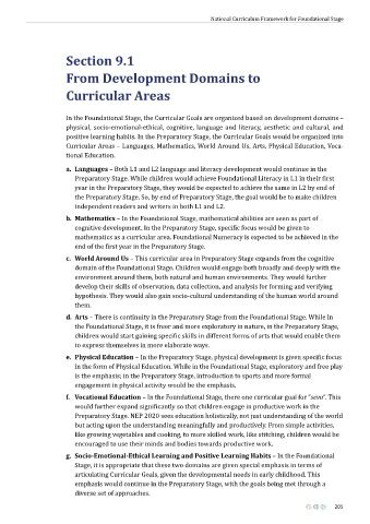 Page 205 - National Curriculum Framework for Foundational Stage 2022