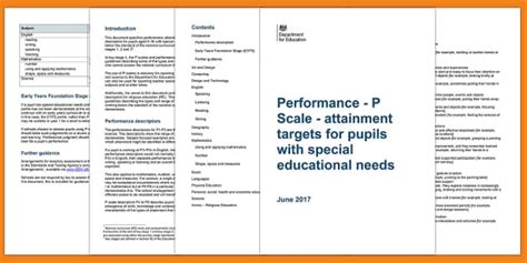 P Scales: Attainment Targets for Pupils with SEN Adult Guidance