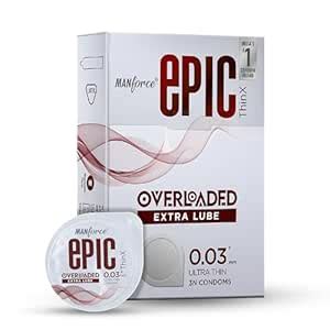 Buy Manforce Epic ThinX Overloaded | Ultra Thin Extra Lube Condoms with ...