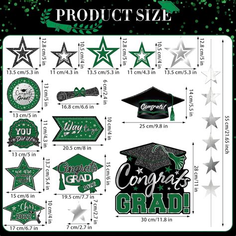 Buy 14 Pack Graduation Garland Class of 2022 Graduation Decoration ...
