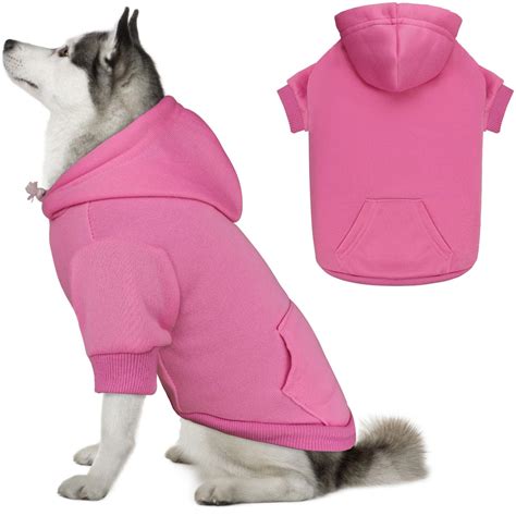 Amazon.com : Dog Sweaters for Large Dogs Dog Hoodie Dog Sweater Solid ...