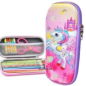 SHANAYA Premium Stylish 3D Hardtop Embossed Cute Flying Unicorn Smiggle ...