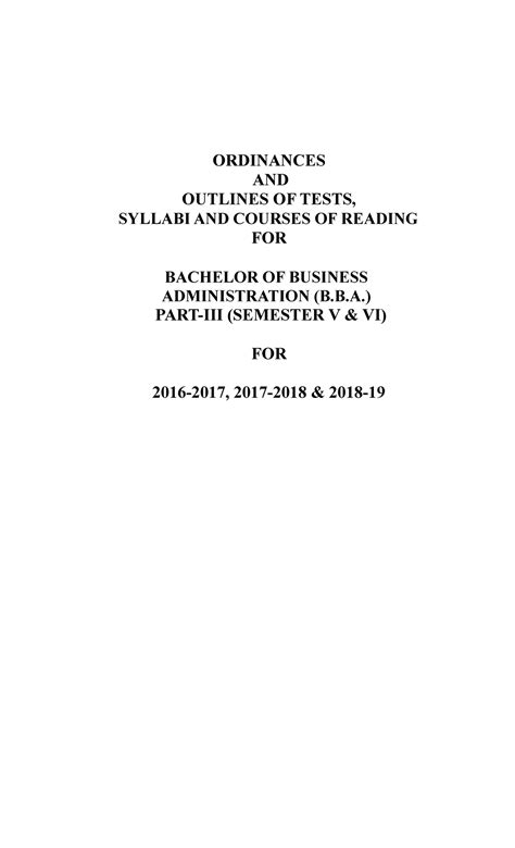 Bachelor-OF- Business- Administrationb.B.A.-PART-IIISemester-V-VI ...