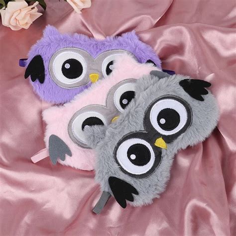 Plush Owl Eye Mask | Fur Eye Mask | Tinyminymo