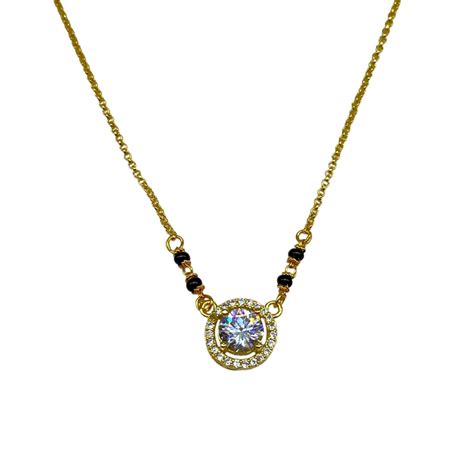 Buy Digital Dress Room American Diamond Pendant Mangalsutra Designs ...