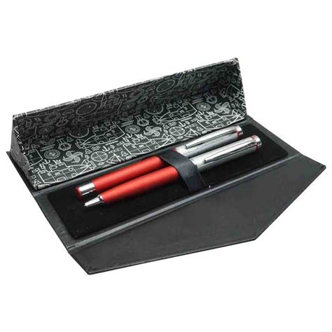 Submarine - Red Color Body and Silver Cap Roller Ball and Ball Pen Set ...