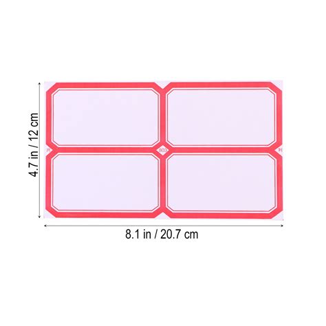 Buy TOYMYTOY 240Pack Plain Name Tag Labels Paper Border Name Tag ...