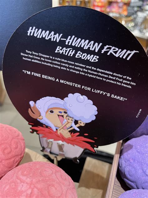 Chopper’s Human-Human Fruit marketing for the Lush collab… : r/OnePiece