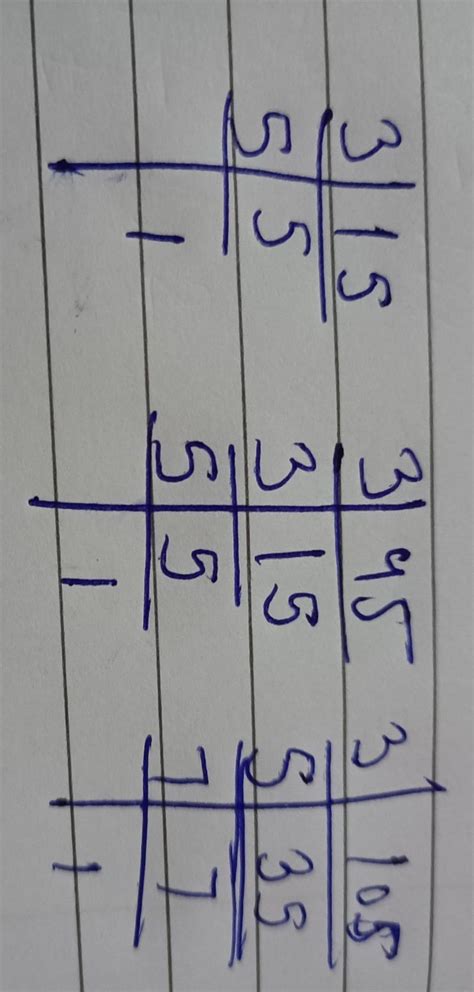 find the LCM of 15,45,105 - Brainly.in