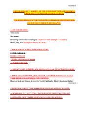 Image result for Course Paper Examples