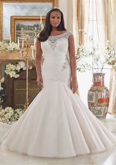 Plus Size Wedding Gowns by Embroidery On Tulle Plus Size Wedding Dress Style 3206 Plus Size Wedding Gowns