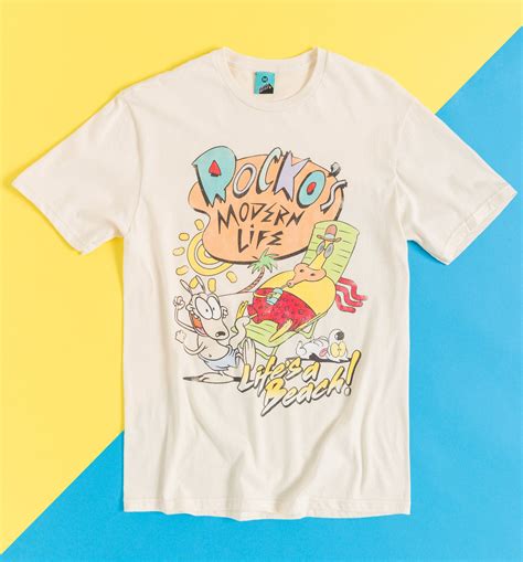 Rocko's Modern Life Life's A Beach Natural T-Shirt