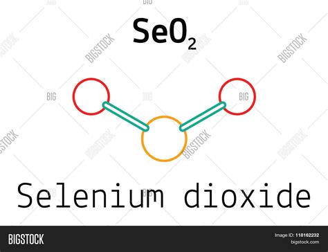 SeO2 Selenium Dioxide Molecule Vector & Photo | Bigstock