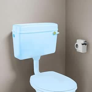 LIPKA Sky Blue Round Flushing Cistern | PVC Flush Tank| Flush Water ...