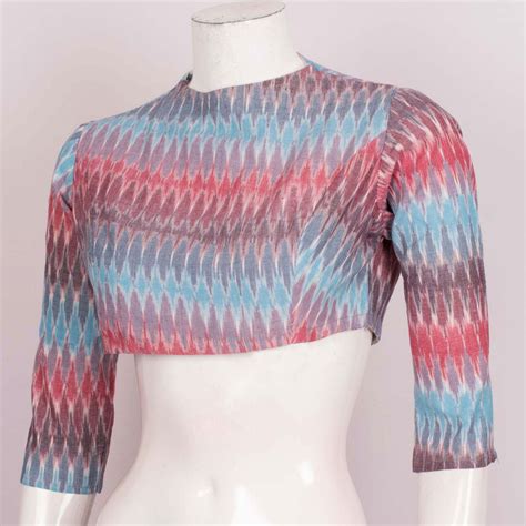 Handcrafted Ikat Cotton Crop Top 10027780 – Avishya.com