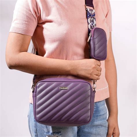 Sling Bag For Women Purple Online - Premium Sling Bag | Nestasia