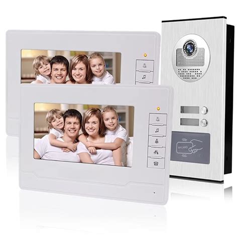 Buy KDL Home 7" RFID Video Doorbell Intercom Door Phone System 2 ...
