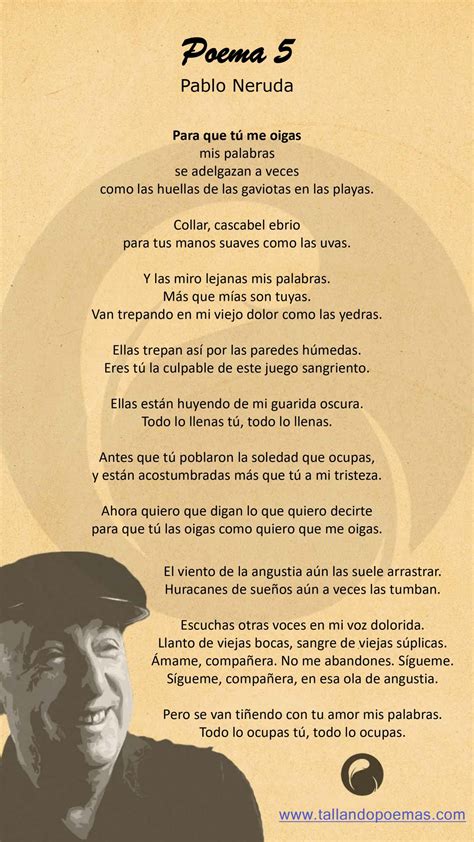 Pablo Neruda Poema Em Espanhol - NAZAEDU