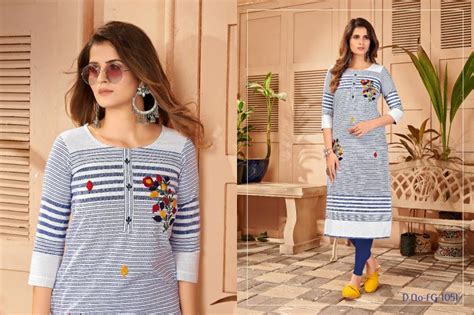 FASHION GALLERIA SUNSHINE VOL 01 KHADI ELEGANT KURTI CATALOG ...